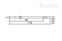Spájkovací hrot T6-08D