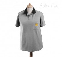 ESD polotričko s krátkym rukávom StaticTec, šedé, XS