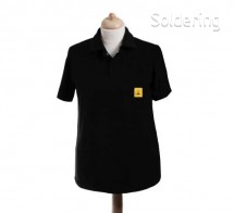 ESD polotričko s krátkym rukávom StaticTec, čierne, XL