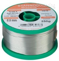 Trubičková spájka Sn95Ag4Cu1, HS10 (Ø0,5mm, 250g)