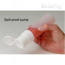 ESD dávkovacia fľaštička Twist-Lock, biela s fialovým viečkom, 240ml, 35232