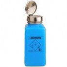 ESD dávkovacia fľaštička One-Touch durAstatic®, modrá, nápis "Acetone", 240ml, 35288