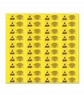 Lepiace štítky - varovný štítok ESD, 40x16mm, 40ks/list