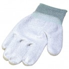 DESCO Europe - ESD rukavice s povrchovou úpravou dlane, biele, veľkosť XL, 221511