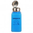 DESCO Europe - ESD dávkovacia fľaštička One-Touch durAstatic®, modrá, nápis "IPA", 240ml, 35289
