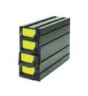  - ESD skrinka s priehradkami CAB1, 4 priehradky, 40x20x12mm