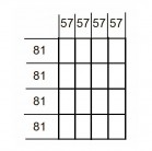 Vnútorné priehradky do zásuviek MOD40, 16 priehradok 57x81mm