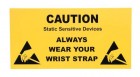 OEM PR - Výstražný štítok StaticTec, "ALWAYS WEAR YOUR WRIST STRAP", 150x300mm