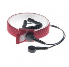 OEM PR - Uzemňovací náramok StaticTec, antialergický, 10mm / 10mm, sada s 1,8m káblom, červený