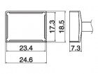 Hakko - Odspájkovacia hrot Quad 23,4 x17, 3 T15-1205